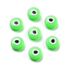 Opaque Printed Acrylic Beads OACR-G038-04B-1
