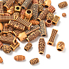 100Pcs 10 Styles Imitation Wood Acrylic Beads SACR-SC0001-52-7