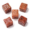 Natural Myanmar Jade Dyed Carved Beads GG-CBABA9C-09-2