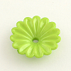 Opaque Acrylic Flower Bead Caps X-SACR-Q099-M21-2