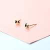 Brass Micro Pave Clear Cubic Zirconia Stud Earrings FS-WGE47D1-16-1