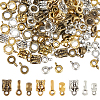 180Pcs 9 Styles Tibetan Style Tube Bails FIND-SC0009-24-1