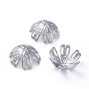 Non-Tarnish 6-Petal 304 Stainless Steel Fancy Bead Caps STAS-E466-27P-1