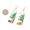 Handmade Glass Seed Beads Dangle Earrings EJEW-MZ00547-4