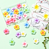 28Pcs 7 Colors Opaque Resin Pendants FIND-SC0019-46-7