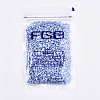 2-Hole Baking Paint Glass Seed Beads X-SEED-S031-M-SH494FR-4