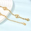 304 Stainless Steel Link Chain Necklaces for Women NJEW-G197-01G-01-3