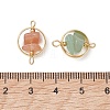 7Pcs 7 Styles Chakra Natural & Synthetic Mixed Gemstone Chip Beaded Links PALLOY-TA00407-01-3