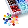 702pcs 18 Colors Opaque Plastic Beads KY-YW0001-41-2