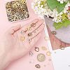 60Pcs 6 Style Heart Alloy Pendants FIND-FH0003-46-3