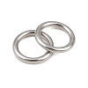 304 Stainless Steel Closed Jump Rings STAS-G393-06P-07-3