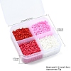 72G 4 Styles Glass Seed Beads SEED-YW0002-77A-2