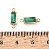 Birthstone 304 Stainless Steel Rhinestone Connector Charms STAS-L022-576G-03-3