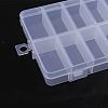Transparent Plastic Bead Containers CON-YW0001-24-2