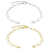 2Pcs Brass End with Chains AJEW-CJ00012-1