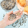 2400Pcs 4 Colors Round CCB Plastic Spacer Beads CCB-PA0001-05B-3