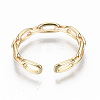 Brass Cuff Rings KK-T062-65G-NF-3