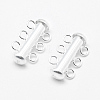 Sterling Silver Slide Lock Clasps STER-K035-02-3