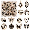 24Pcs 12 Styles Alloy Enamel Pendants ALRI-FS0001-04-1