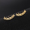 304 Stainless Steel Stud Earrings LS-EJEW-H095-03G-3
