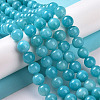 Natural Mashan Jade Round Beads Strands X-G-D263-6mm-XS28-8
