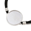 Faux Suede Cord 2-Strand Bracelet Makings FB-XCP0001-06-2