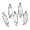 Natural Mixed stone Faceted Double Terminal Pointed Hexagon Connector Charms G-G181-04P-2