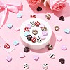 35Pcs 7 Colors Spray Painted Alloy Beads ENAM-CJ0006-11-5