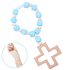 Wood & Silicone Beads Hanging Ornametns HJEW-BM00070-7