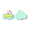 Opaque Resin Cabochons CRES-P023-01G-2