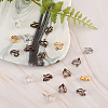 120Pcs 6 Colors Brass Clip-on Earring Findings KK-CJ0001-60-7