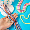 9 Strands 9 Colors Handmade Polymer Clay Beads CLAY-TA0001-53-6