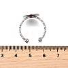 304 Stainless Steel Cuff Ring Components RJEW-H250-03A-P-3