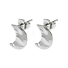 Non-Tarnish 304 Stainless Steel Stud Earring Findings STAS-L024-003P-10-1