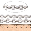 201 Stainless Steel Oval Link Chains CHS-F024-07P-2