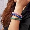 6Pcs 6 Colors Glass Beaded Crochet Stretch Bracelets Set BJEW-SZ0002-47-5