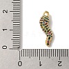 Rack Plating Brass Micro Pave Cubic Zirconia Pendant KK-A229-03C-G-3