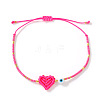 Glass Seed Bead & Glass Braided Bead Bracelets PP1183-7-1