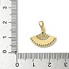 Brass Micro Pave Cubic Zirconia Pendants KK-I371-28G-01-3