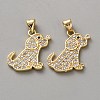 Brass Micro Pave Cubic Zirconia Pendants LS-FIND-WH20015-074-1