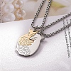 Stainless Steel Pendans Necklaces PW-WG38AEC-01-2