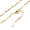 Brass Oval Link Chains Necklace for Women NJEW-P265-03G-1