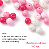 200Pcs Opaque Acrylic Beads SACR-FP0001-09-2