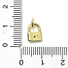 Brass Micro Pave Claer Cubic Zirconia Charms KK-H475-50G-07-3