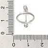 Anti-Tarnish Rhodium Plated 925 Sterling Silver Locket Style Planet Pinch Bails LS-STER-NH0001-55C-P-5