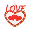 Valentine's Printed Acrylic Pendants OACR-P021-A01-1