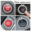 2Pcs Alloy Rhinestone Car Stickers STIC-CN0001-08-6