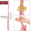 Polyester Graduation Tassel Pendant Decorations AJEW-WH20020-078E-2