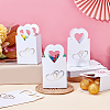 Silver Stamping Heart Packaging Handbag Holder KBAG-WH0045-05A-4