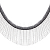 Polyester Tassel Lace Ribbon OCOR-WH0082-491-1